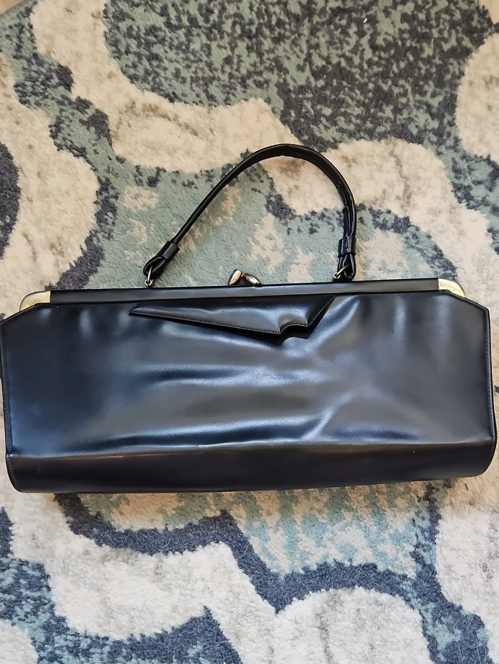 Vintage Black Women's Top-Handle Bag